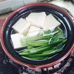 砂锅小白菜豆腐