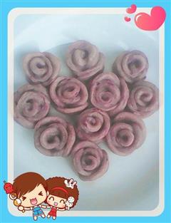 紫薯玫瑰饼干