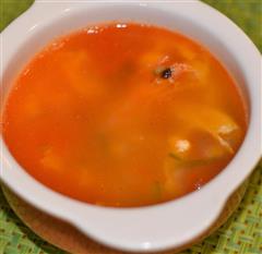 虾头番茄蛋汤的热量