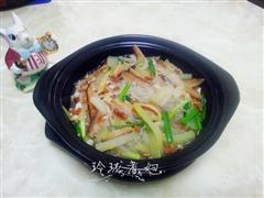 虾米节瓜粉丝煲