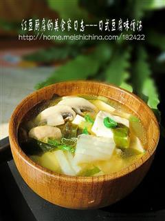 日式豆腐味增汤的热量