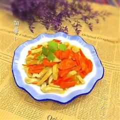 胡萝卜炒豆腐卷