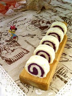 蜂蜜紫薯山药卷