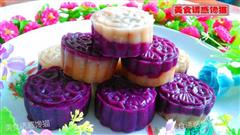 双色紫薯糯米糍的热量