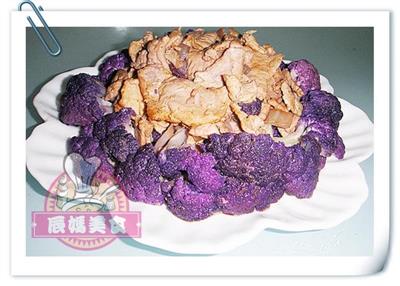 紫菜花炒肉片