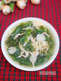 羽衣甘蓝蘑菇汤的热量
