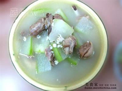 冬瓜薏米鸭肉汤