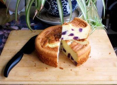 紫薯酸奶戚风蛋糕