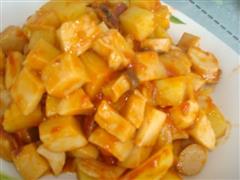 茄汁杏鲍菇炖土豆的热量