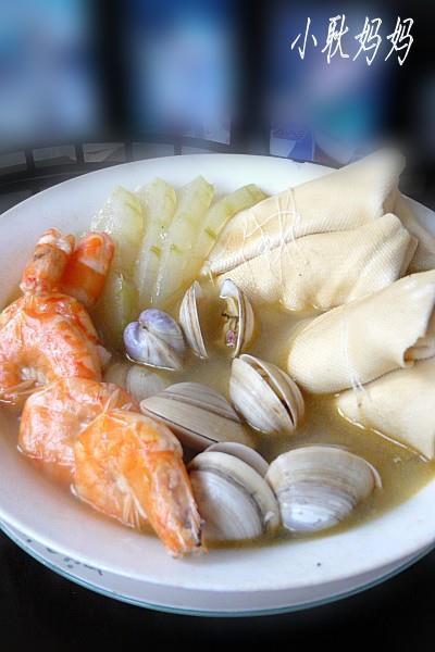 百叶包海鲜汤