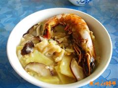 香菇海鲜疙瘩汤的热量