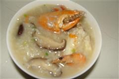 膏蟹鮮蝦香菇粥