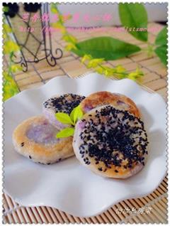 糯米紫薯夹心饼