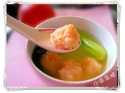 虾丸翡翠汤