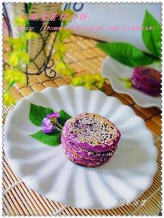 双麻紫薯糯米饼