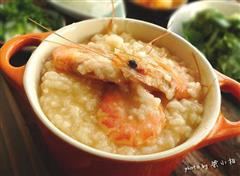 砂锅金虾粥