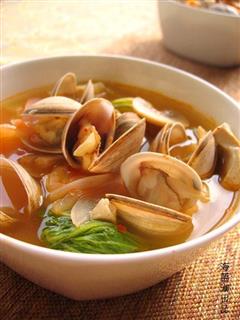 韩式泡菜蛤蜊汤的热量
