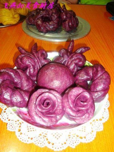 紫薯花样馒头