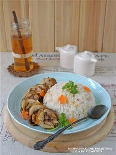 米饭鸡肉卷