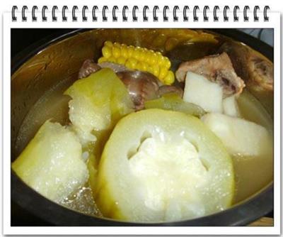 节瓜玉米排骨汤