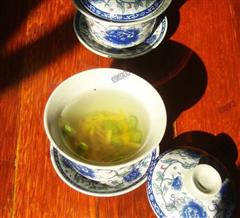 桔皮熏豆茶