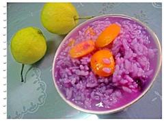橘香紫薯粥