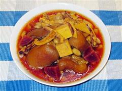 红菜头豆干猪手汤