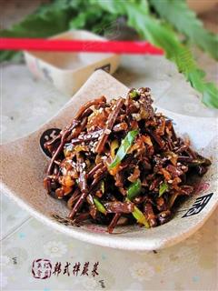 韩式拌蕨菜的热量