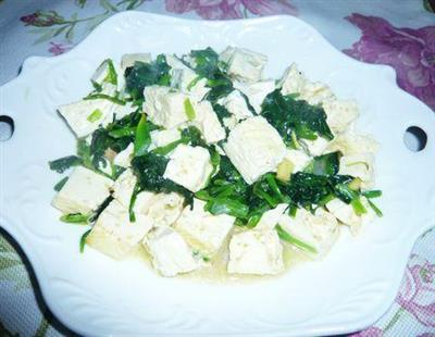 奶豆腐炒菠菜