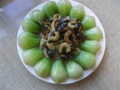 海米香菇扒油菜