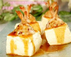 豆腐凤尾虾