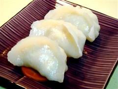 蒸白玉虾饺