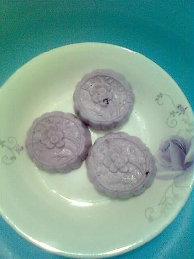 紫甘蓝梅花糕