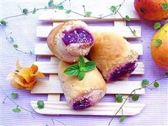 奶香紫薯餐包