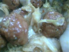 香菇狮子头炖大白菜