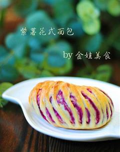 紫薯花式面包的热量