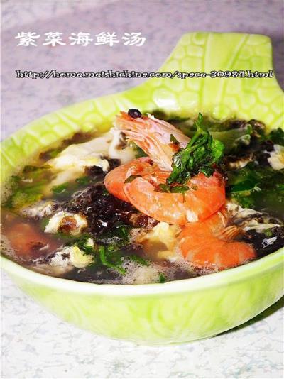 紫菜海鲜汤