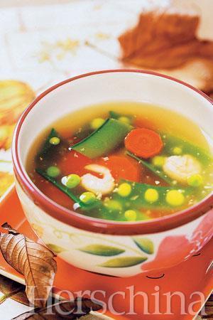豌豆虾仁汤的热量