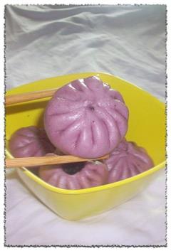紫薯芝麻糖包