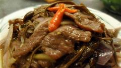 茶树菇炒嫩牛肉
