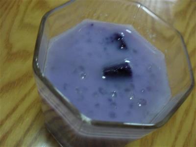 紫薯西米豆浆