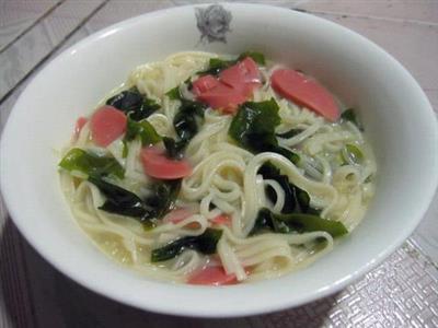 白菜炝汤面