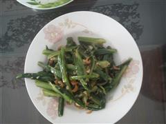 海米炒油麦菜