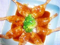 茄汁琵琶虾