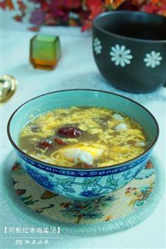 阿胶红枣鸡蛋汤的热量