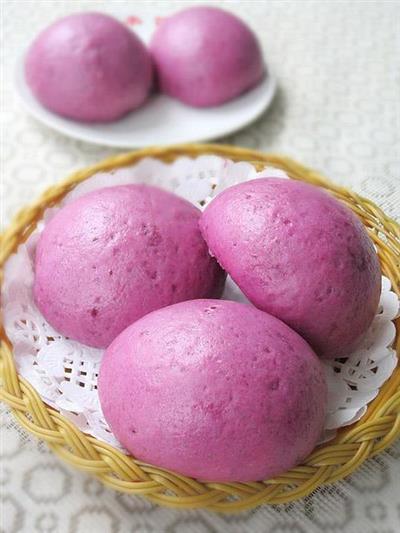 牛奶紫薯馍馍