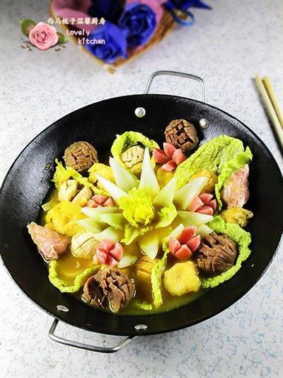 咖喱鱼丸火锅