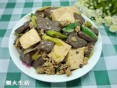 肉末红白豆腐