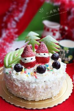 圣诞白森林蛋糕