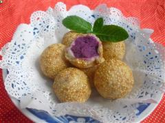紫薯麻团